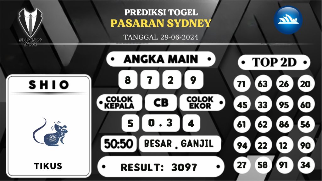 https://prediksibossviva.com/prediksi-boss-togel-sidney-sabtu-29-juni-2024/