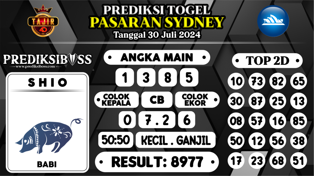 https://prediksibossviva.com/prediksi-boss-togel-sidney-selasa-30-juli-2024/