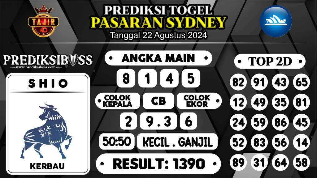 https://prediksibossviva.com/prediksi-boss-togel-sidney-kamis-22-agustus-2024/