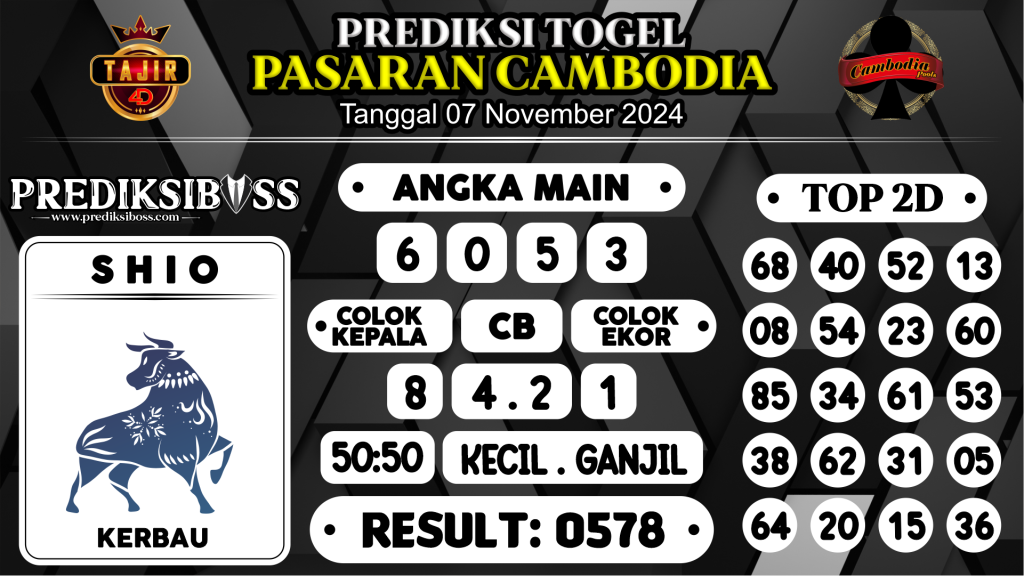 https://prediksibossviva.com/prediksi-boss-togel-cambodia-kamis-07-november-2024/