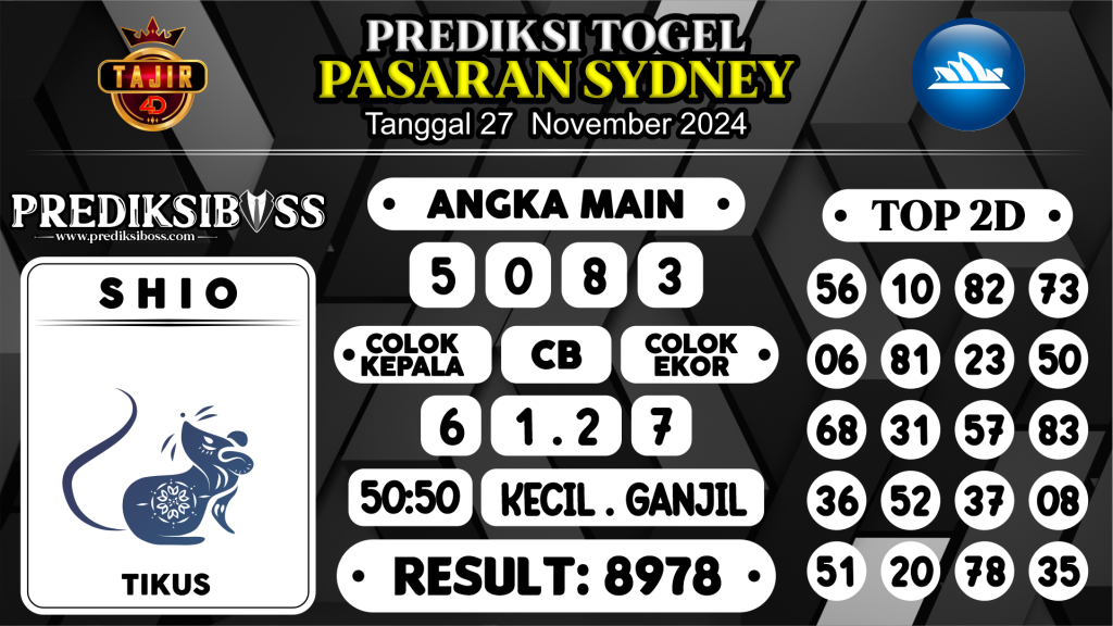 https://prediksibossviva.com/prediksi-boss-togel-sidney-rabu-27-november-2024/