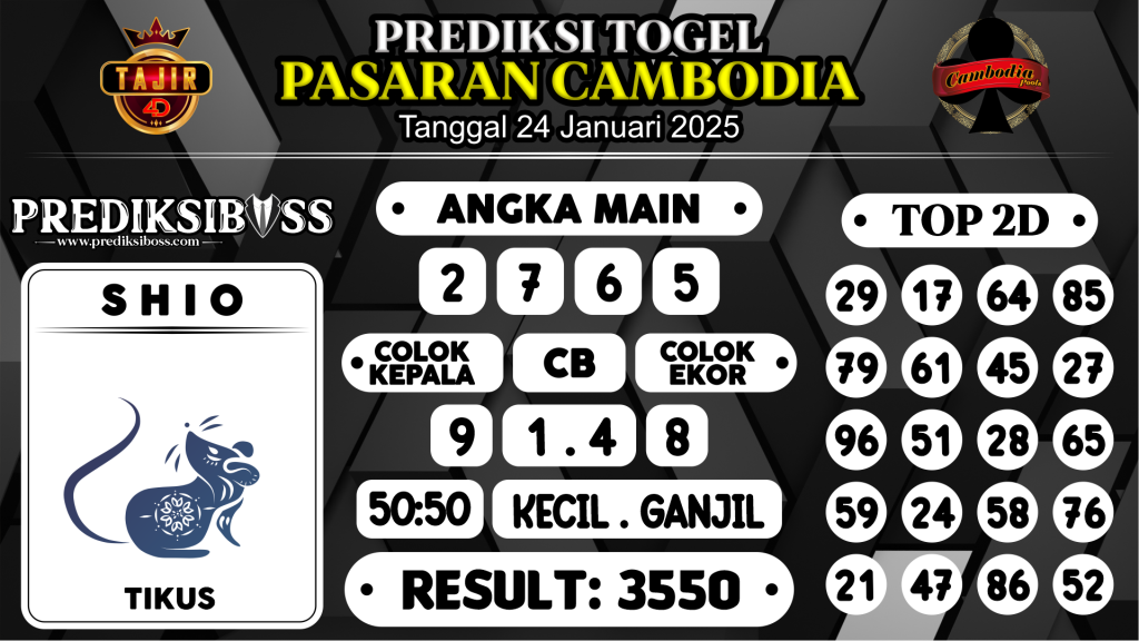 https://prediksibossviva.com/prediksi-boss-togel-cambodia-jumat-24-januari-2025/