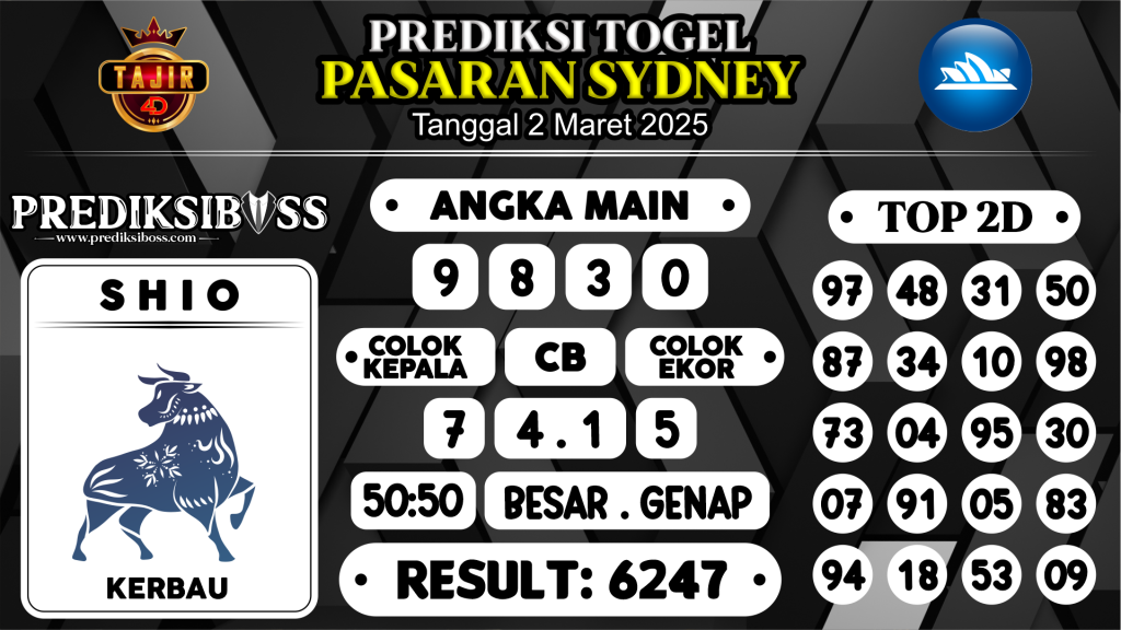 https://prediksibossviva.com/prediksi-boss-togel-sidney-minggu-2-maret-2025/