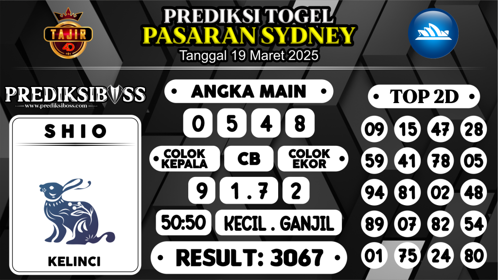 https://prediksibossviva.com/prediksi-boss-togel-sidney-rabu-19-maret-2025/
