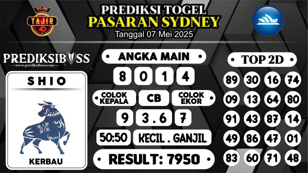 https://prediksibossviva.com/prediksi-boss-togel-sidney-rabu-07-mei-2025/