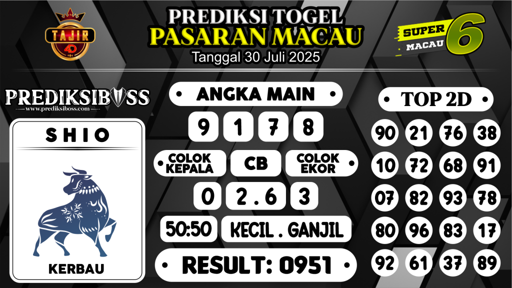 https://prediksibossviva.com/prediksi-boss-togel-macau-rabu-30-juli-2025/