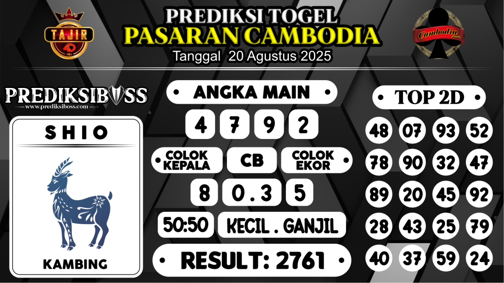 https://prediksibossviva.com/prediksi-boss-togel-cambodia-rabu-20-agustus-2025/