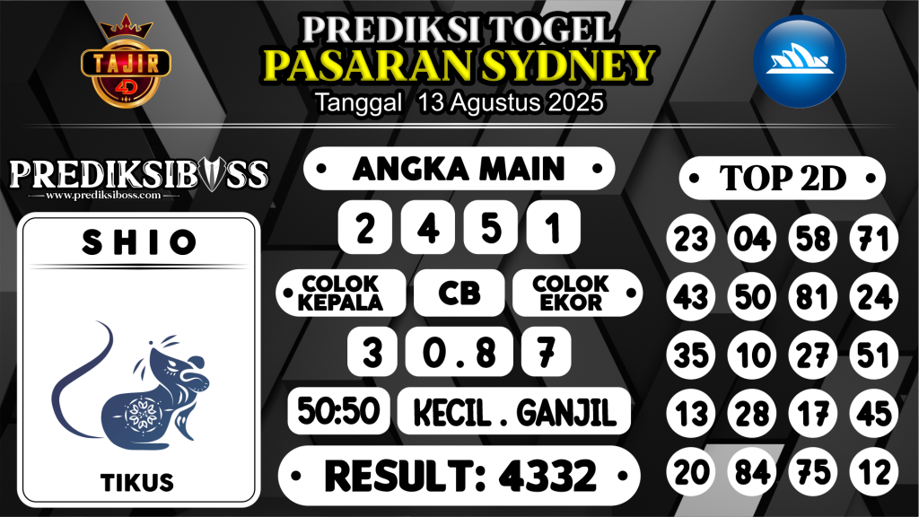 https://prediksibossviva.com/prediksi-boss-togel-sidney-rabu-13-agustus-2025/